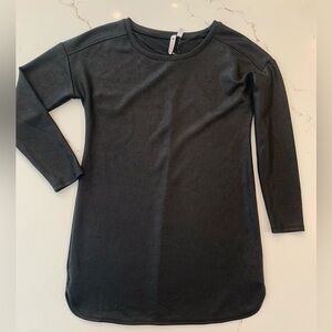 Cable & Gauge  Dress Black Size Medium Textured Matte Metallic Long Sleeve NEW